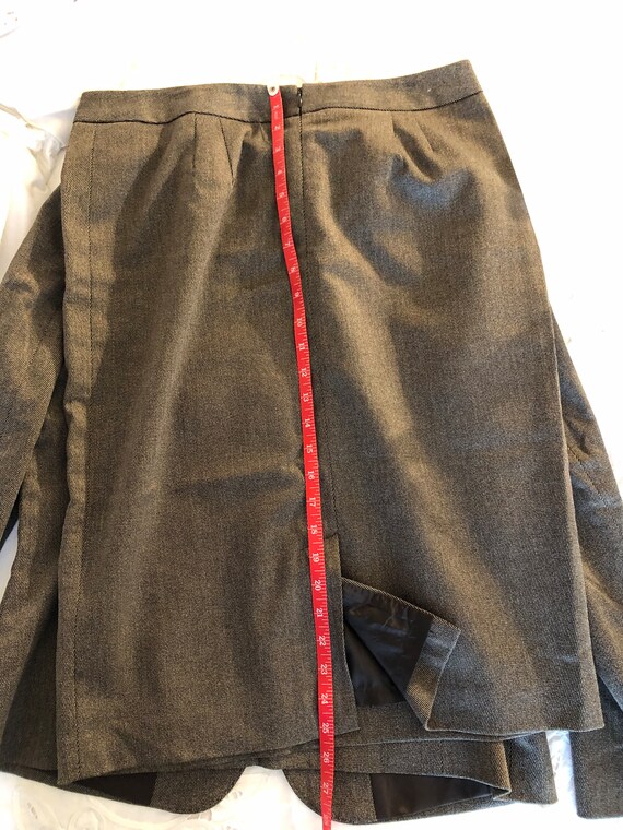 Caslon Brown Skirt Suit Petite Sz 12 - image 5