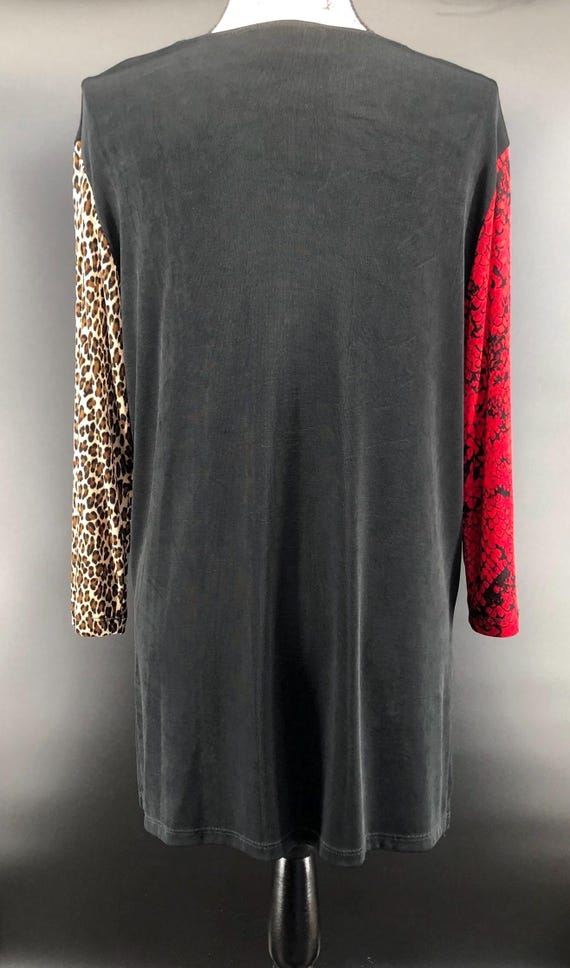 Chico’s Private Edition Multicolor Patchwork Tuni… - image 3