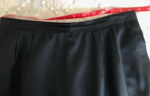 Brooks Brothers 100% Wool Black Skirt/Back Slit. … - image 3