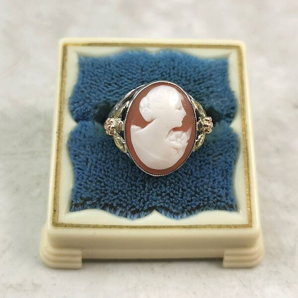 Gold Cameo Ring - Etsy