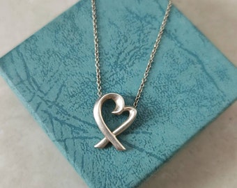 Tiffany Heart Necklace - Etsy Canada