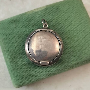 Edwardian Sterling Silver Pill / Compact / Locket - Fully Hallmarked British Compact - Birmingham 1913 1930