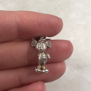 Vintage Walt Disney Charm Bracelet Sterling Silver Mickey Mouse image 4