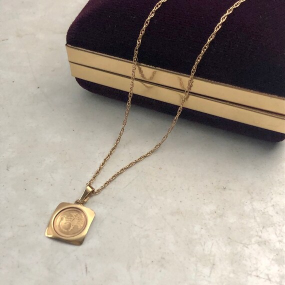 Scorpio 10k Yellow Gold Charm Necklace