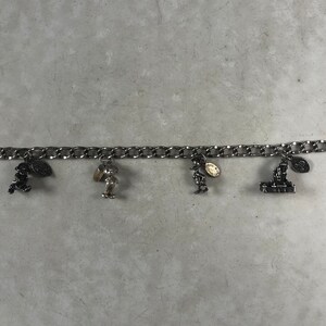 Vintage Walt Disney Charm Bracelet Sterling Silver Mickey Mouse image 2