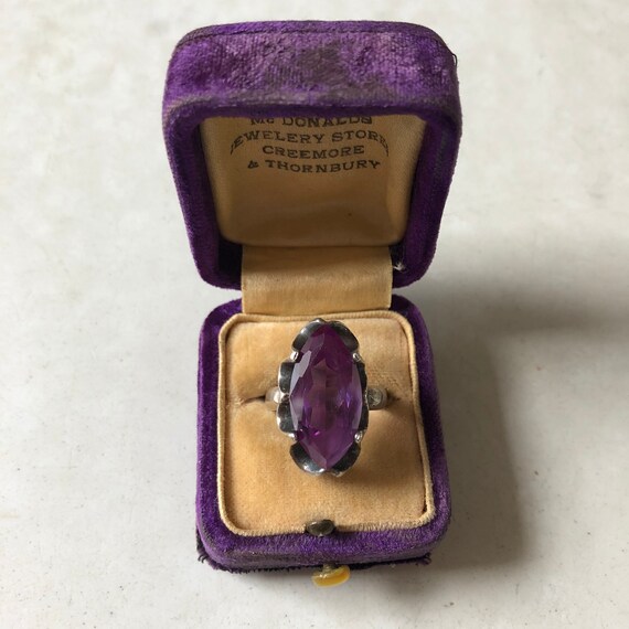 Mexican Sterling Silver Sapphire Ring