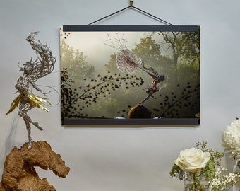 Photo Print of 'Dancing with Dandelions Nouveau 4' - Multiple sizes and options available.