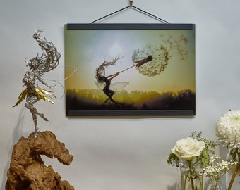 Photo Print of 'Dancing with Dandelions' - Multiple sizes and options available.