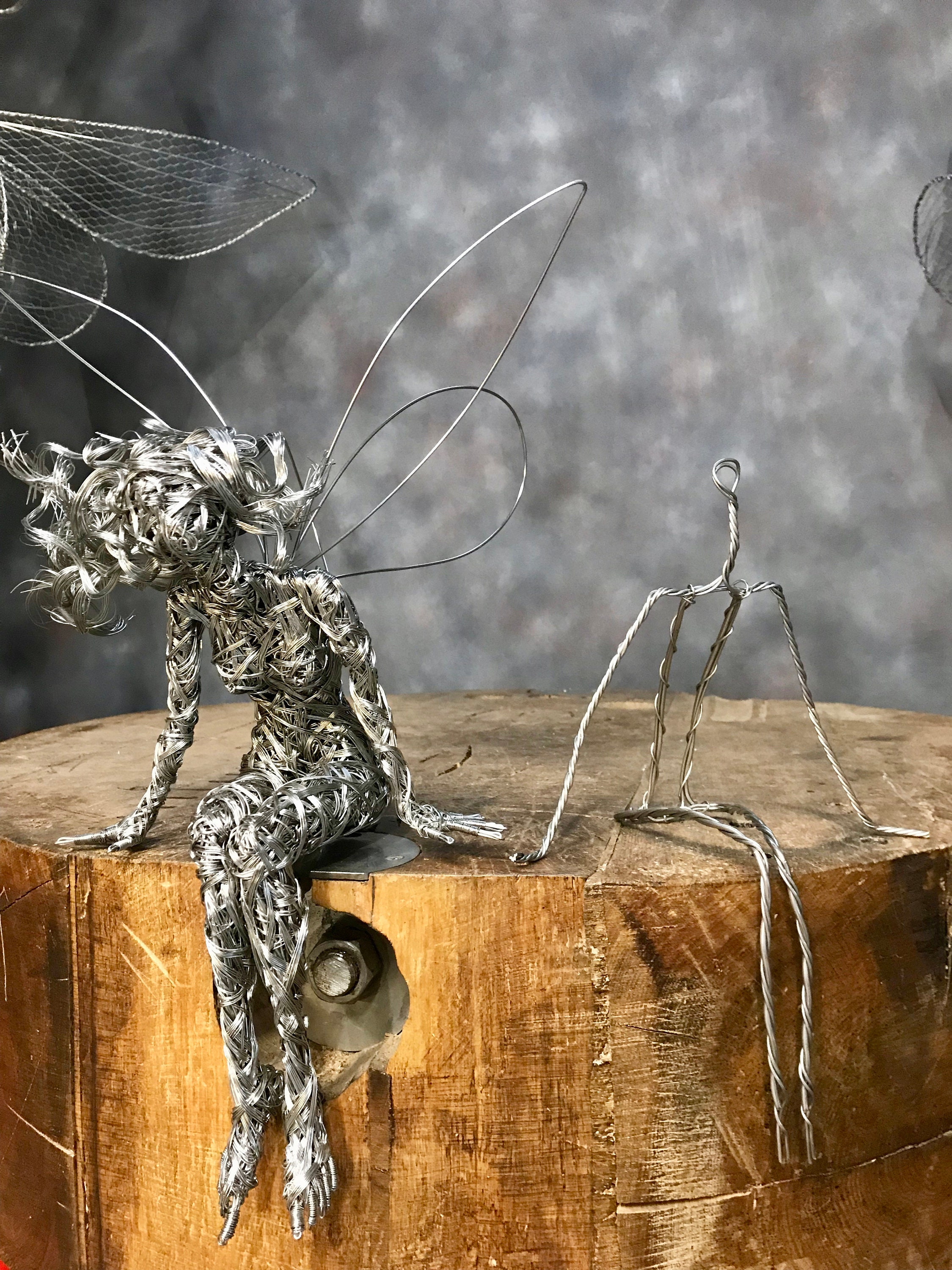 Wire fairy skeleton/armature designed by FantasyWire Used to Etsy
