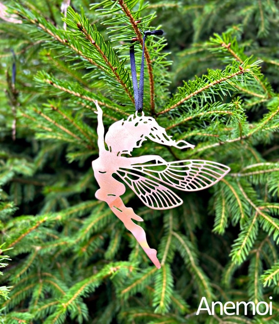 Fairy Christmas decorations, perfect addition to your tree/garlands. Laser cut copper fairy