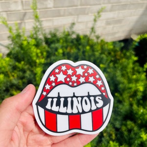 Illinois State Lip Sticker
