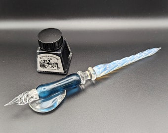 Luxury Glass Dip Pen, handmade glass calligraphy pen