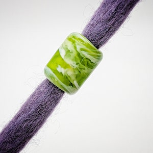Dreadlocks/trança de contas de mármore verde, contas de dreadlock, contas de vidro, contas de vidro, contas de cabelo, acessórios de dreadlocks, contas de lampwork
