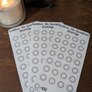 Savings Challenge Tracker - Walkin&#39; On Sunshine Savings Challenge - Reusable Laminated Savings Tracker