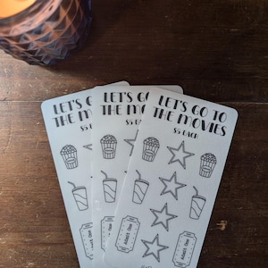 Savings Challenge Tracker - Let&#39;s Go to the Movies Savings Challenge - Reusable Laminated Savings Tracker