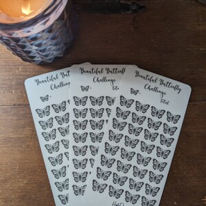 Savings Challenge Tracker - Beautiful Butterfly Savings Challenge - Reusable Laminated Savings Tracker