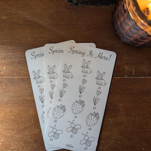 Savings Challenge Tracker - Spring Is Here Savings Challenge - Reusable Laminated Savings Tracker