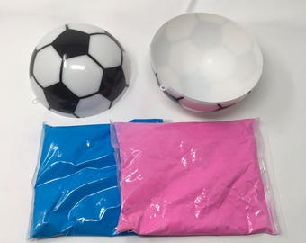 Gender Reveal Soccer Ball Kit Pink and Blue