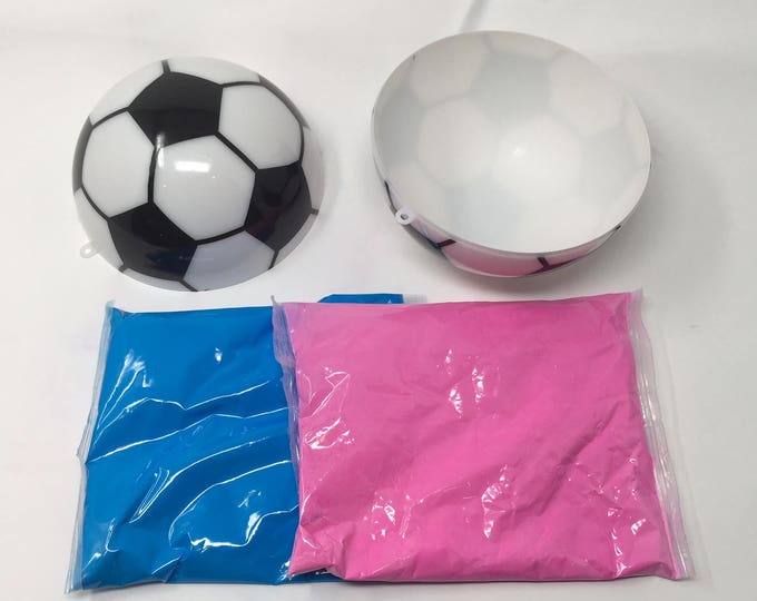 Gender Reveal Soccer Ball Kit Pink and Blue Etsy