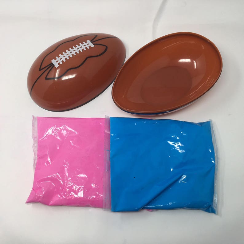 Gender Reveal Football Pink and Blue Kit