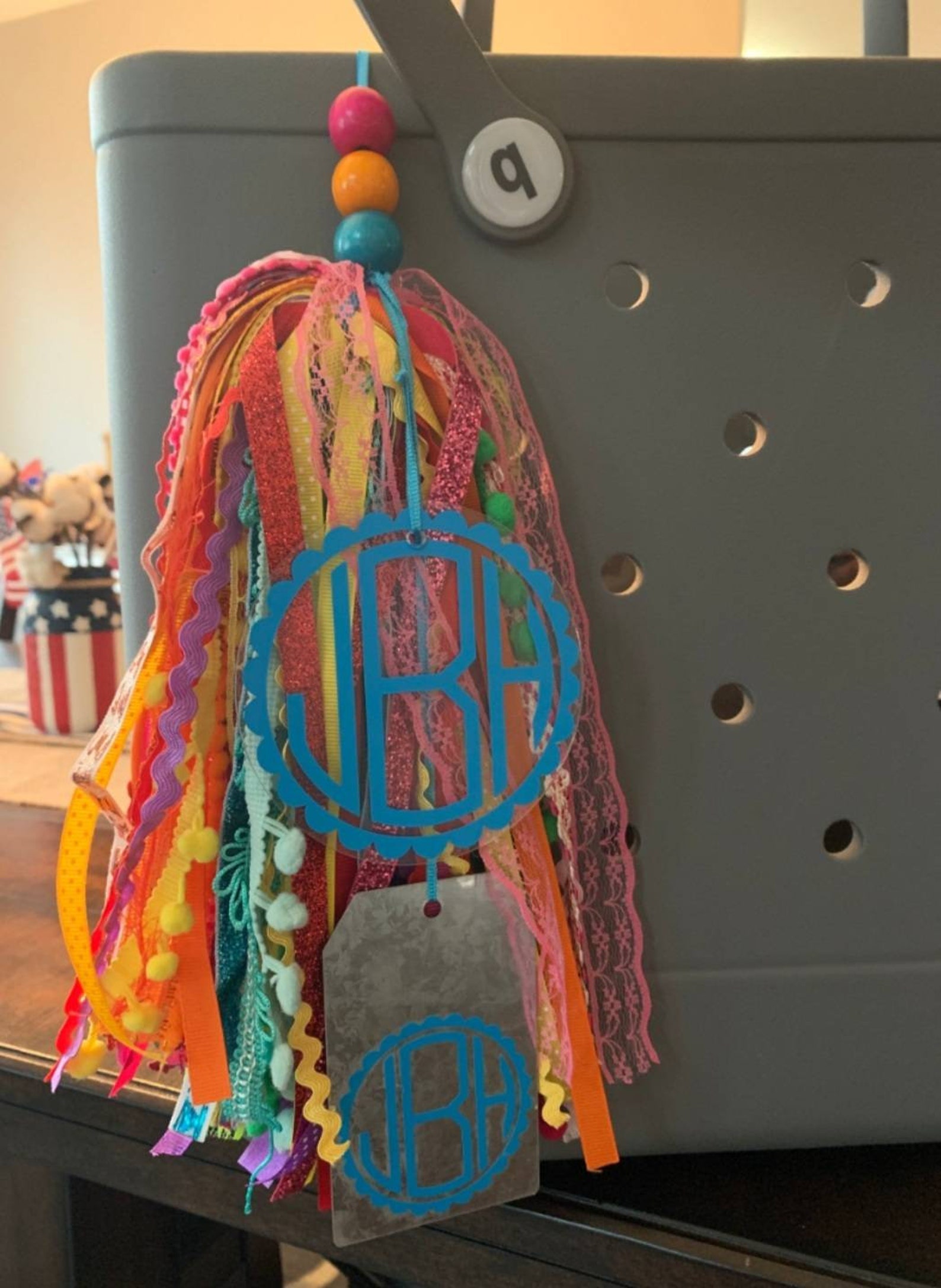 Bogg Bag Tassel Charm Monogrammed Etsy