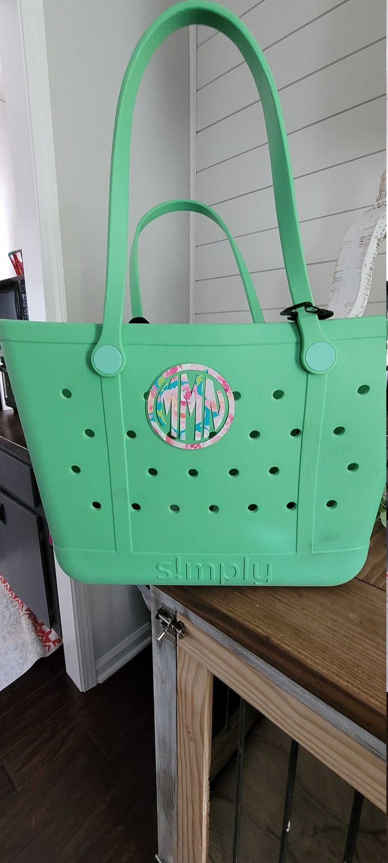 Bogg Bag Monogram Button 