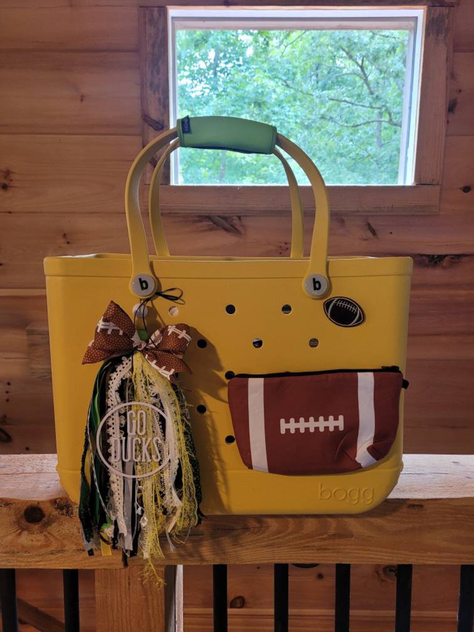 4 Piece Football Bogg Bag Accessories Set Etsy