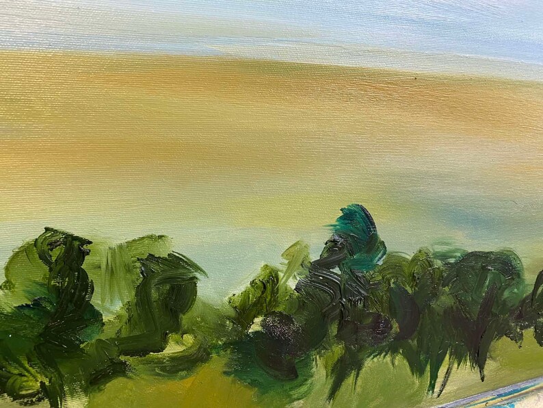 Large Canvas Wall Art Horizontal Abstract Art Original Art Etsy