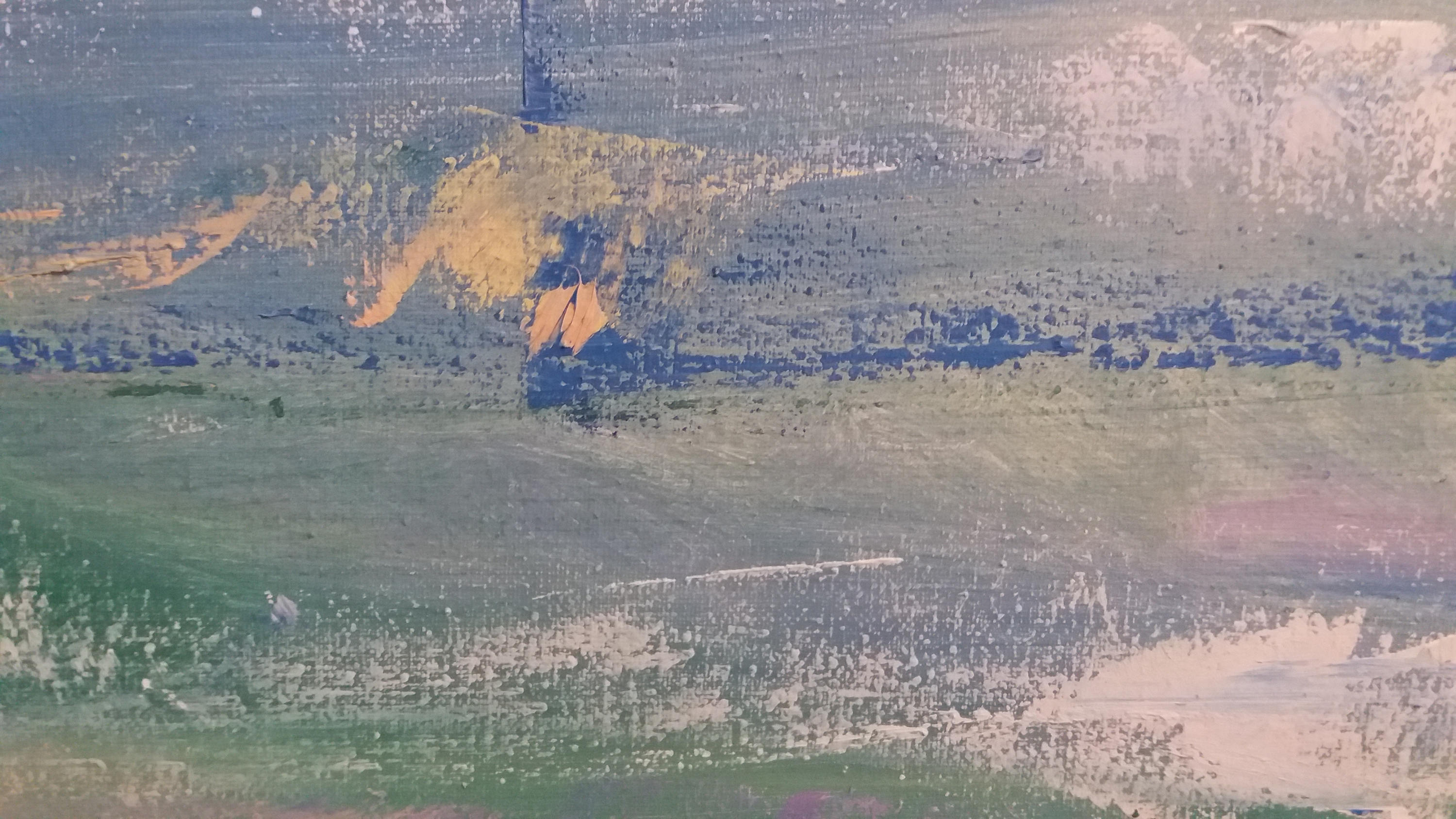 Canvas Painting Abstract Art Long Painting Horizontal Large Etsy