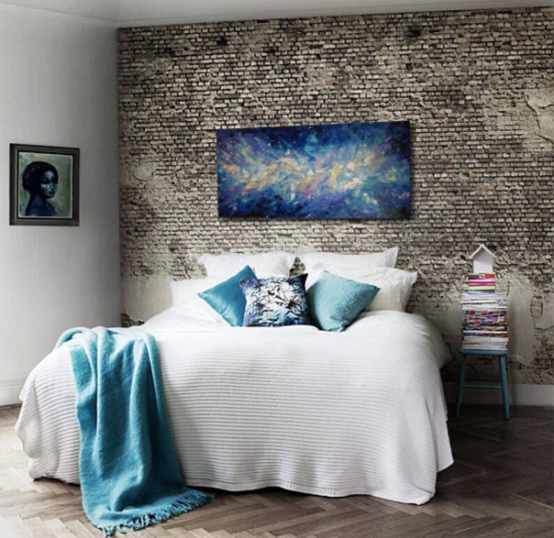 Large Wall Art Oversized Horizontal Large Abstract Painting Etsy