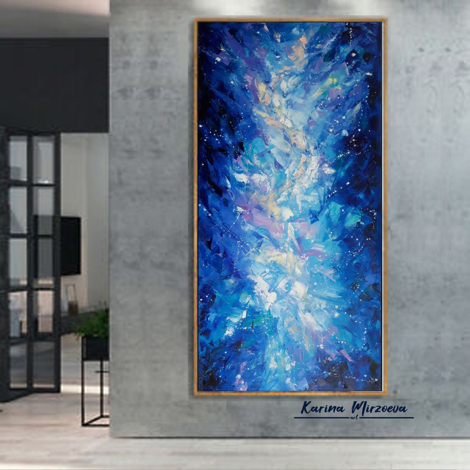 Oversized Abstract Wall Art Large Vertical Wall Art Wall Art Etsy