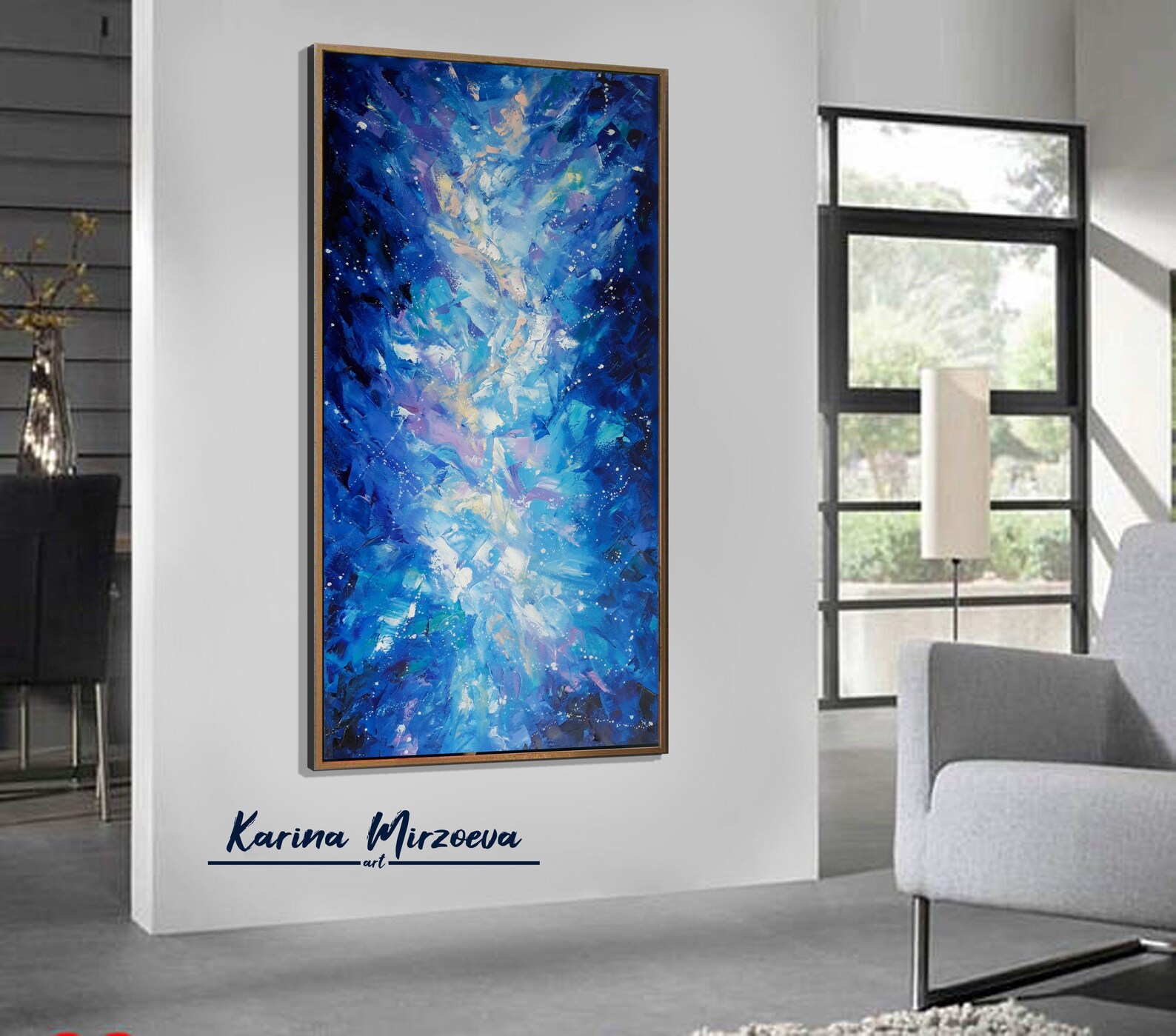 Oversized Abstract Wall Art Large Vertical Wall Art Wall Art Etsy