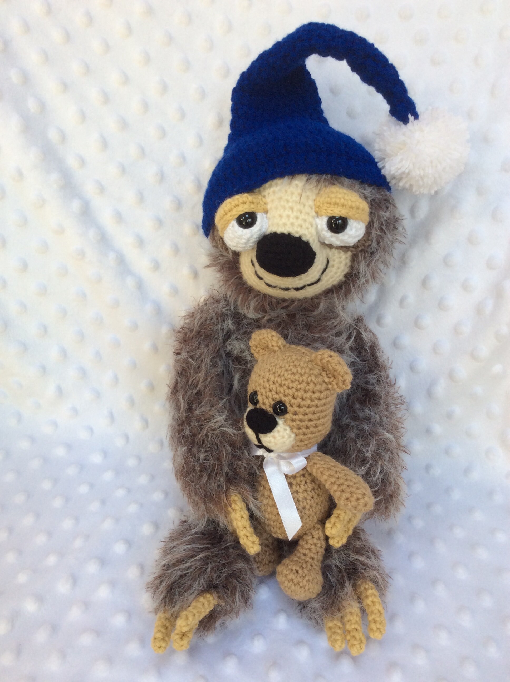 cuddly sloth teddy