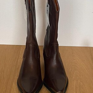 BROWN  WESTERN BOOTS New old stock from the 90ties.