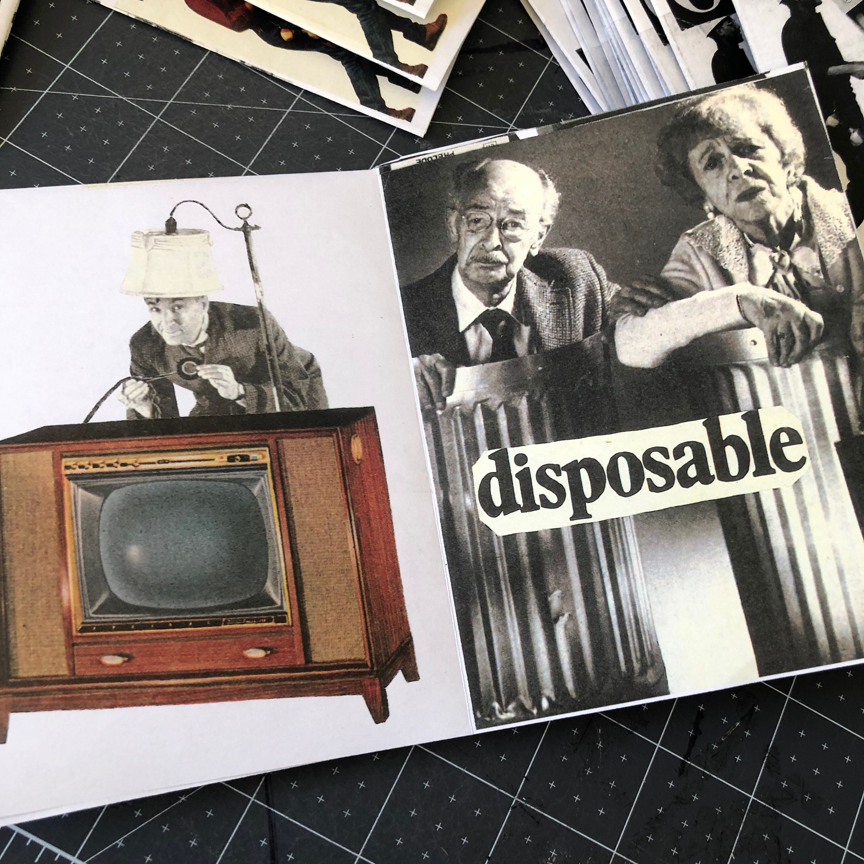 Old and Obsolete // Collage Zine Surrealism Media Vintage Full Etsy