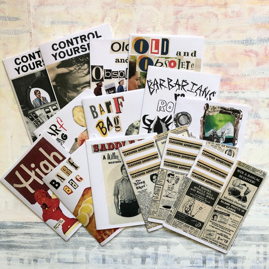 GoofCraft Complete Zine Bundle // 16 Collage Zines // Full Etsy