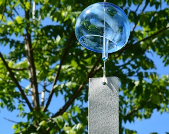 BLUE round windchime