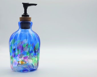 BLUE soap pump dispenser