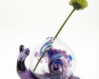 PURPLE Snail Bud vase