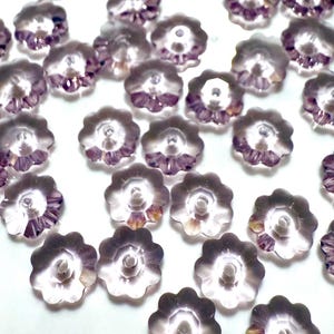 6mm Swarovski Crystal Marguerite Bead, Light Amethyst Color, Purple Flower, Jewelry Supply, 10pc.
