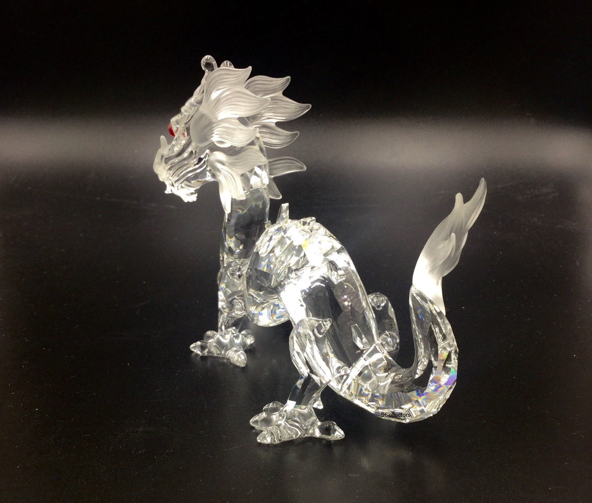 Swarovski Crystal Dragon Figurine Mythical Fantasy Creature - Etsy