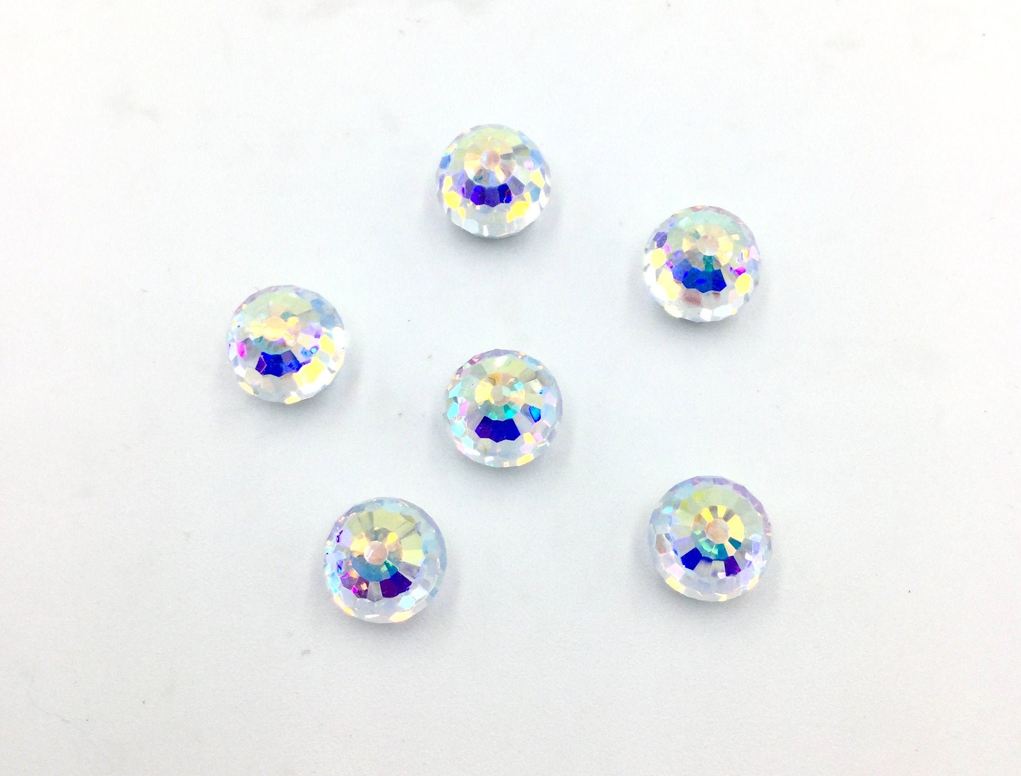 Aros Bicone Aurora Borealis-Multicolor Aros Bicone Aurora Borealis-Multicolor