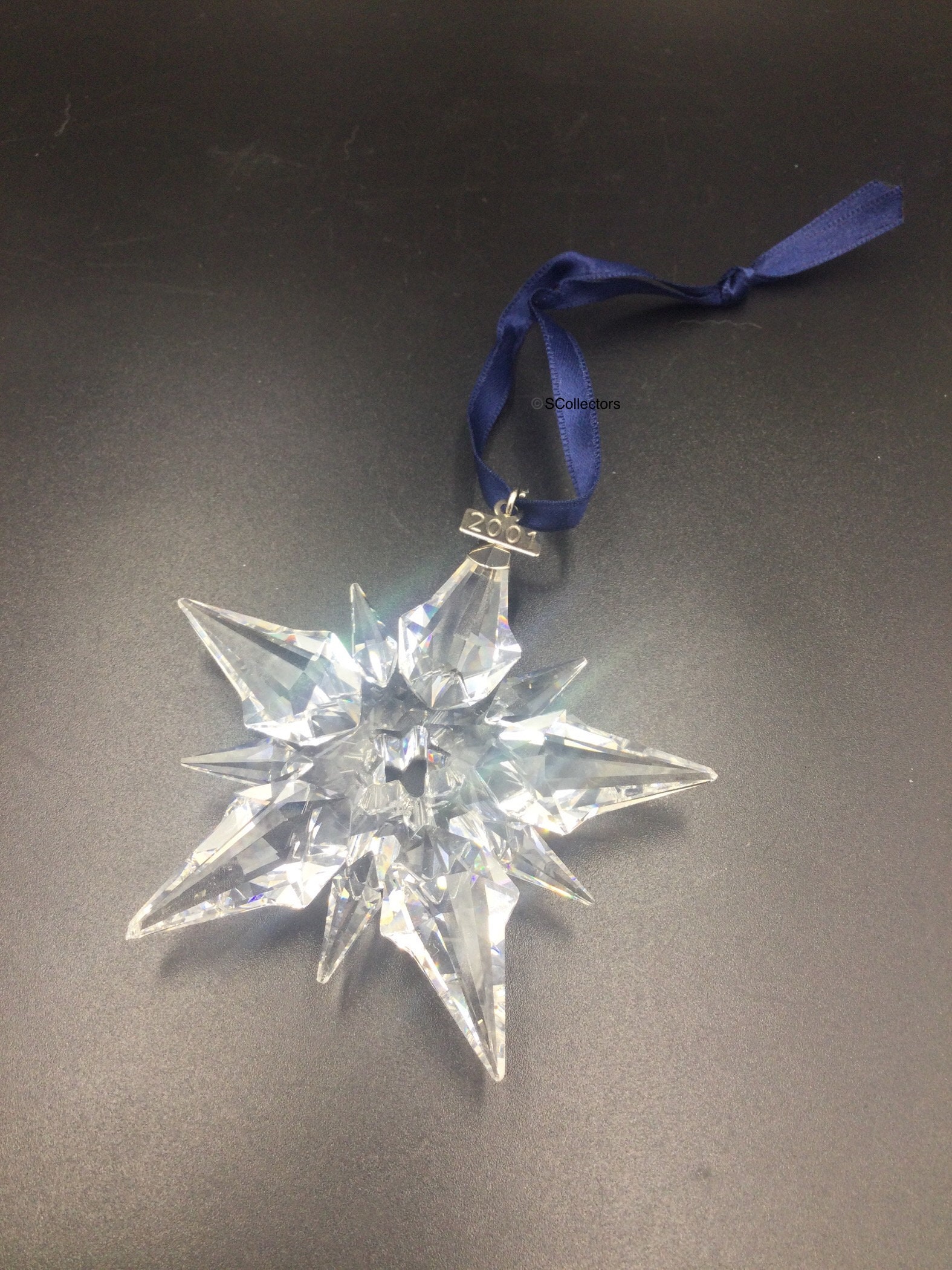 Swarovski Crystal 2001 Snowflake Ornament, Star Christmas