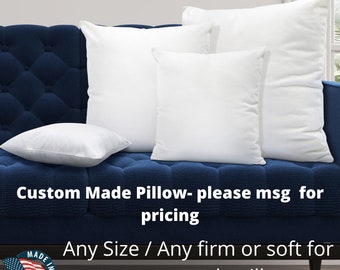 16 X 16 Square Goose Feather Down Pillow Form Insert 