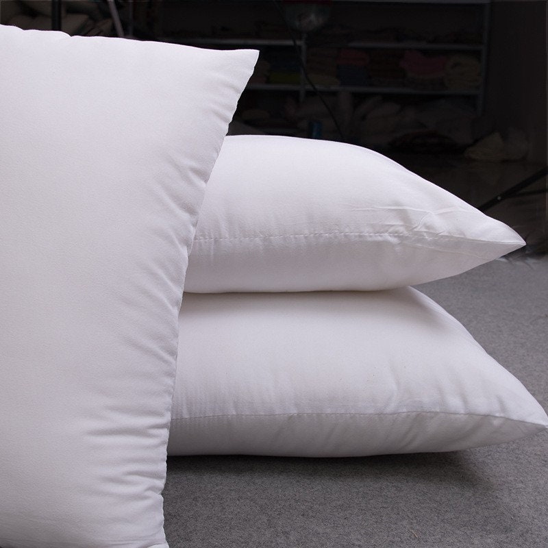 HITO 18x18 Pillow Inserts+16x16 Pillow Inserts (Set of 2, White)- 100%  Cotton Covering Soft Filling Polyester