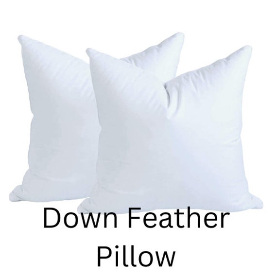 Set of Two Down Feather Karate Chop 18x18 Pillow Insert 