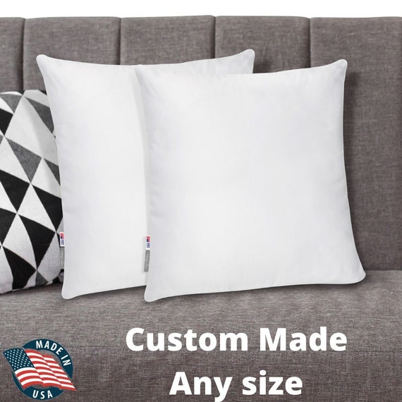 Set of Two Made in USA Pillow Insert Form Cushion Euro Sham Etsy