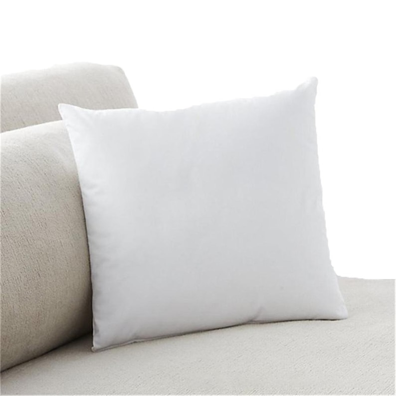 Set of Three Made in USA Pillow Insert Form Cushion Euro Sham Microfiber White 14x14 16x16 18x18 20x20 22x22 24x24 26x26 28x28 image 2