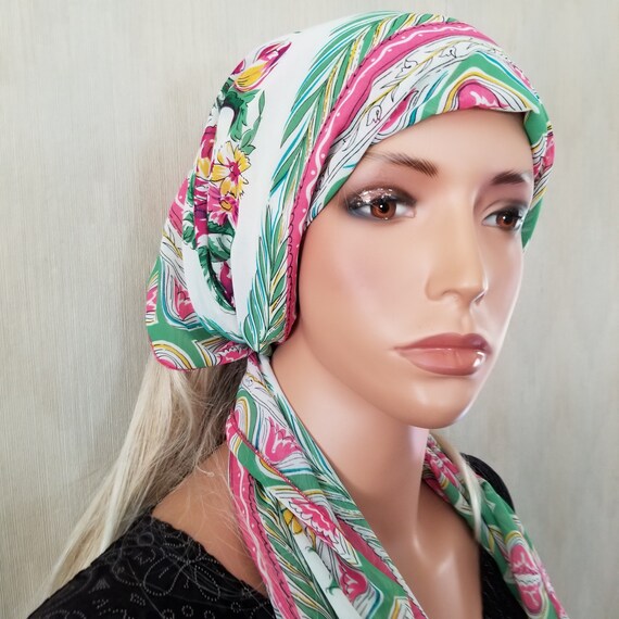 chiffon head wrap
