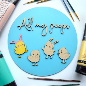 Painting DIY Kit: All my Peeps & chicks - for families, kids, or adults